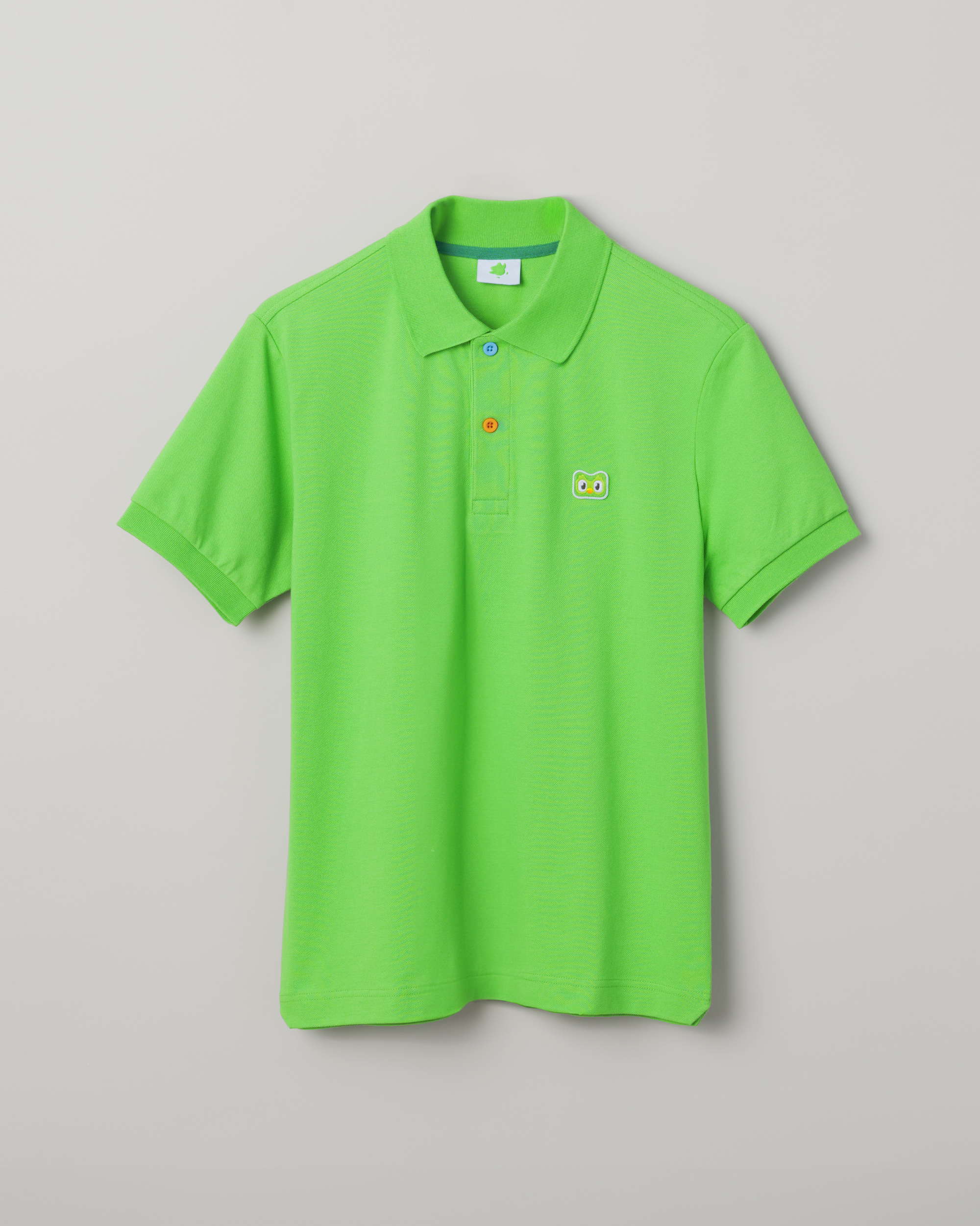 Duolingo Duo Polo Shirt - 100% Cotton Pique with Embroidered Owl