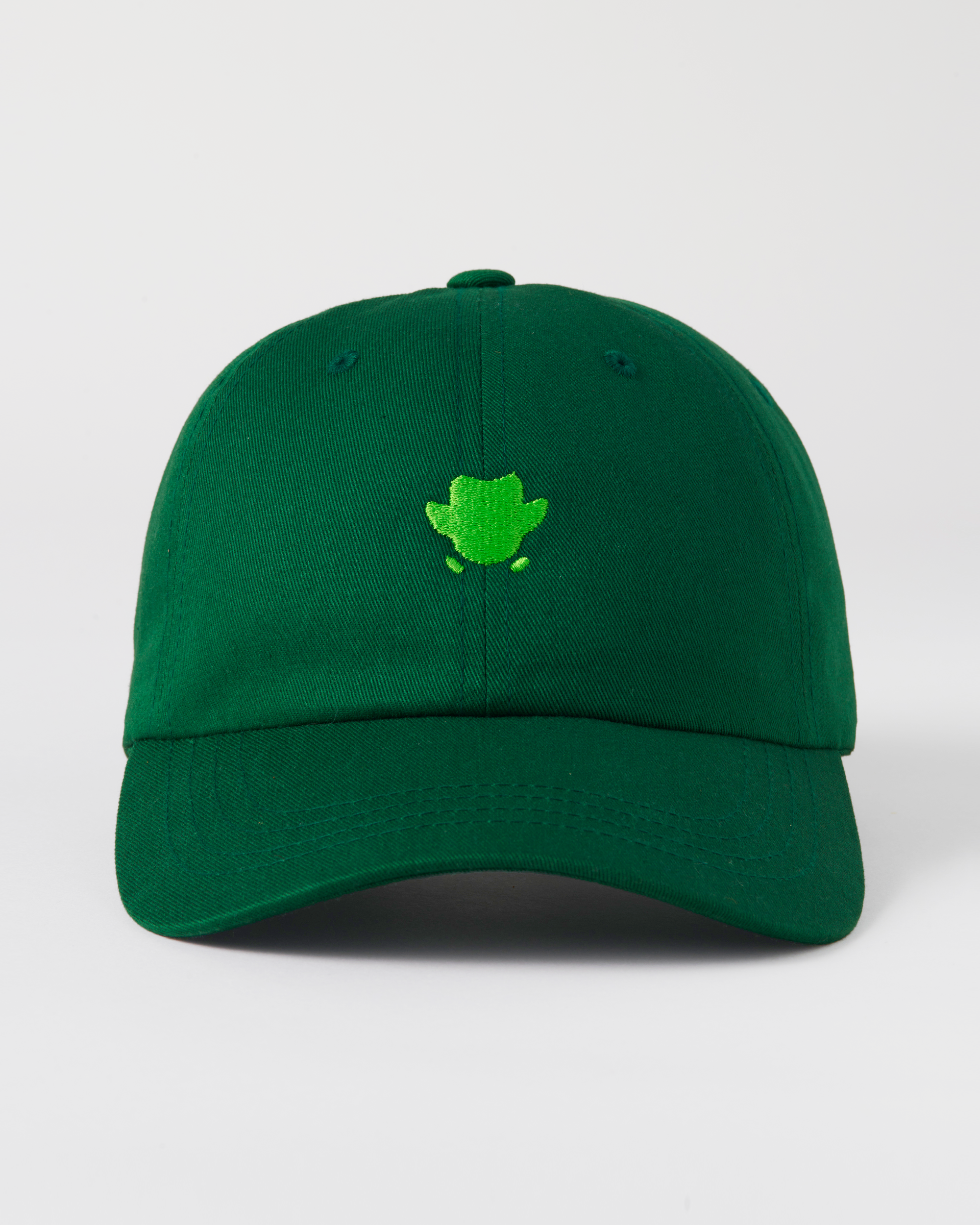 Duolingo Embroidered Dad Hat - Spruce Green Cotton Cap