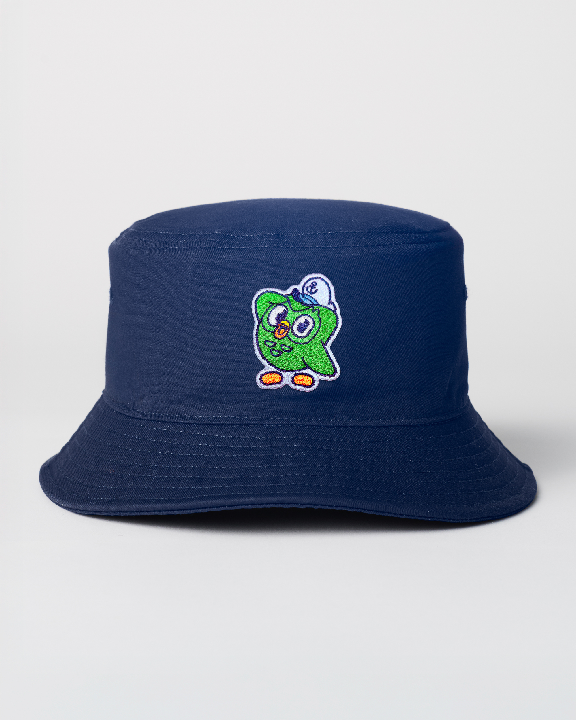 Duo Embroidered Cotton Bucket Hat for Language Learners
