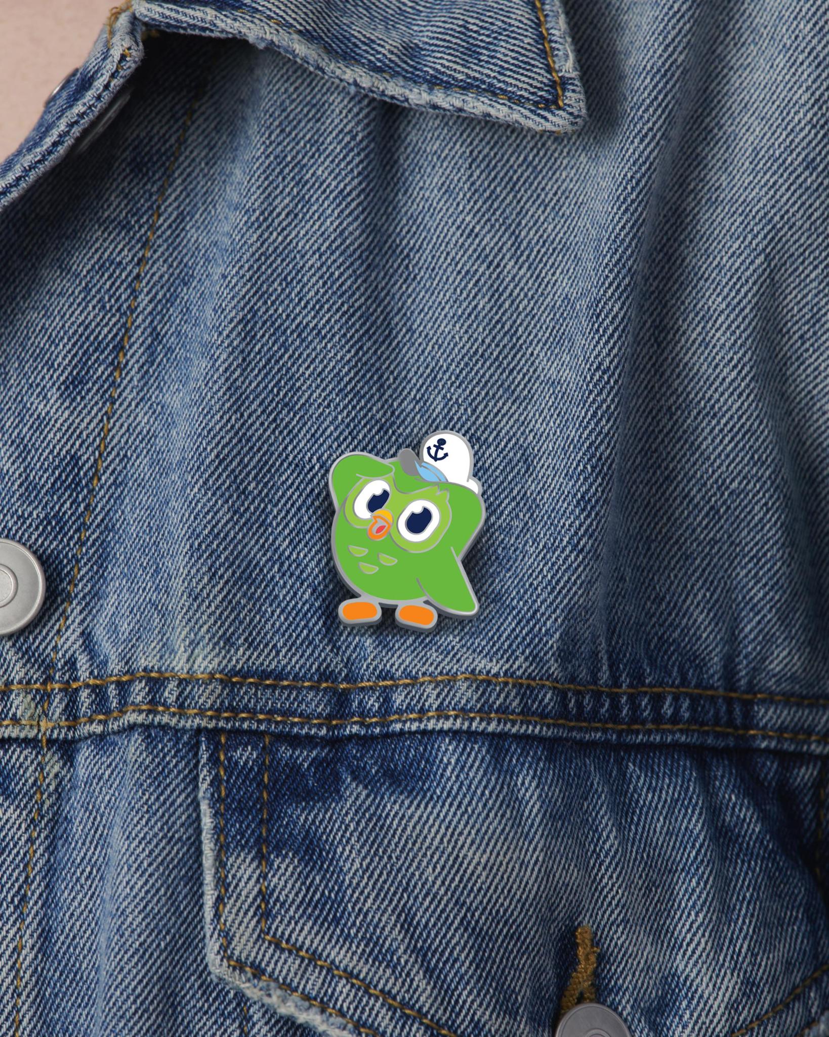 Duolingo World Cruise Enamel Pin - 1" Collectible Badge