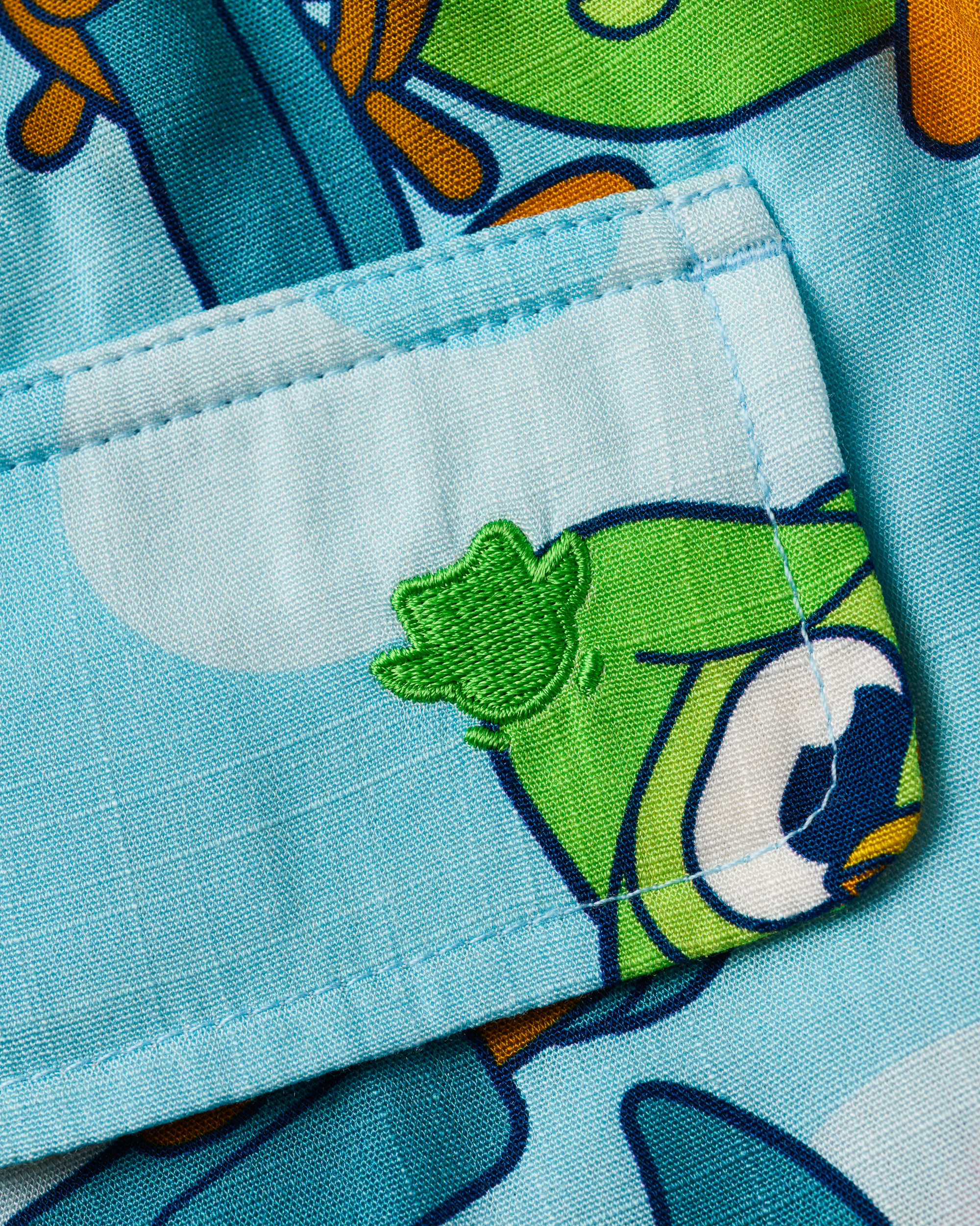 Captain Duo Light Blue Vacation Shorts - Elastic Waistband & Pockets